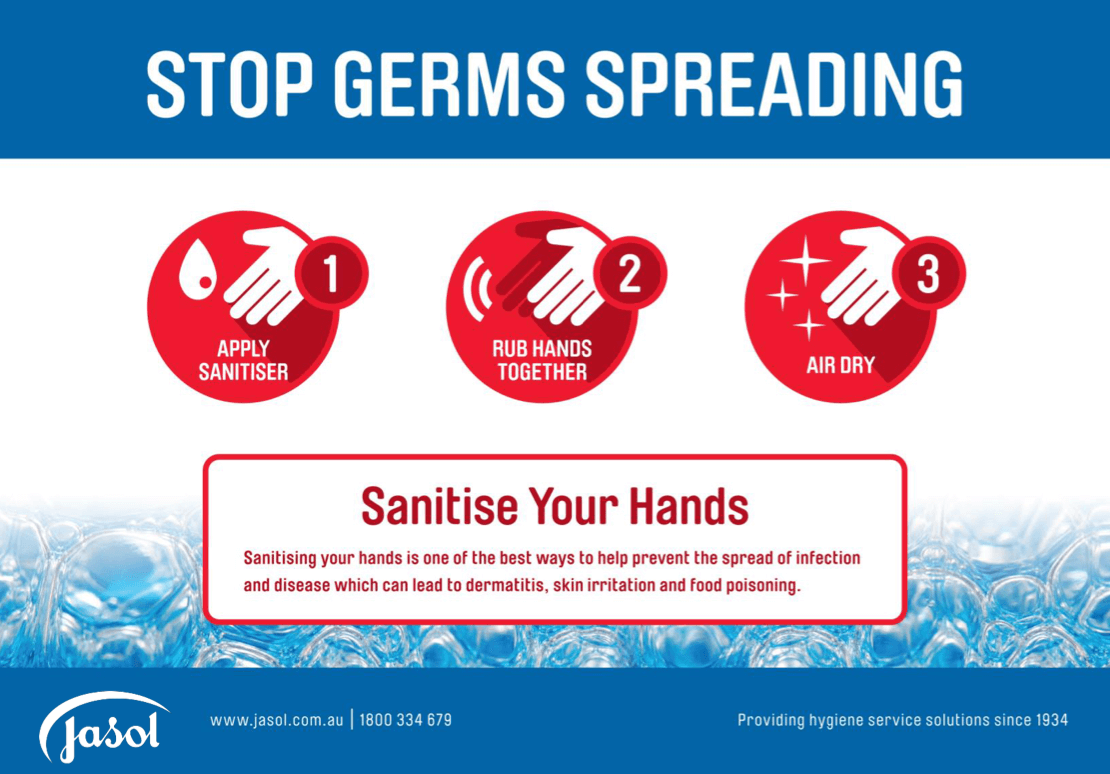 Stop Germs Spreading - Sanitiser